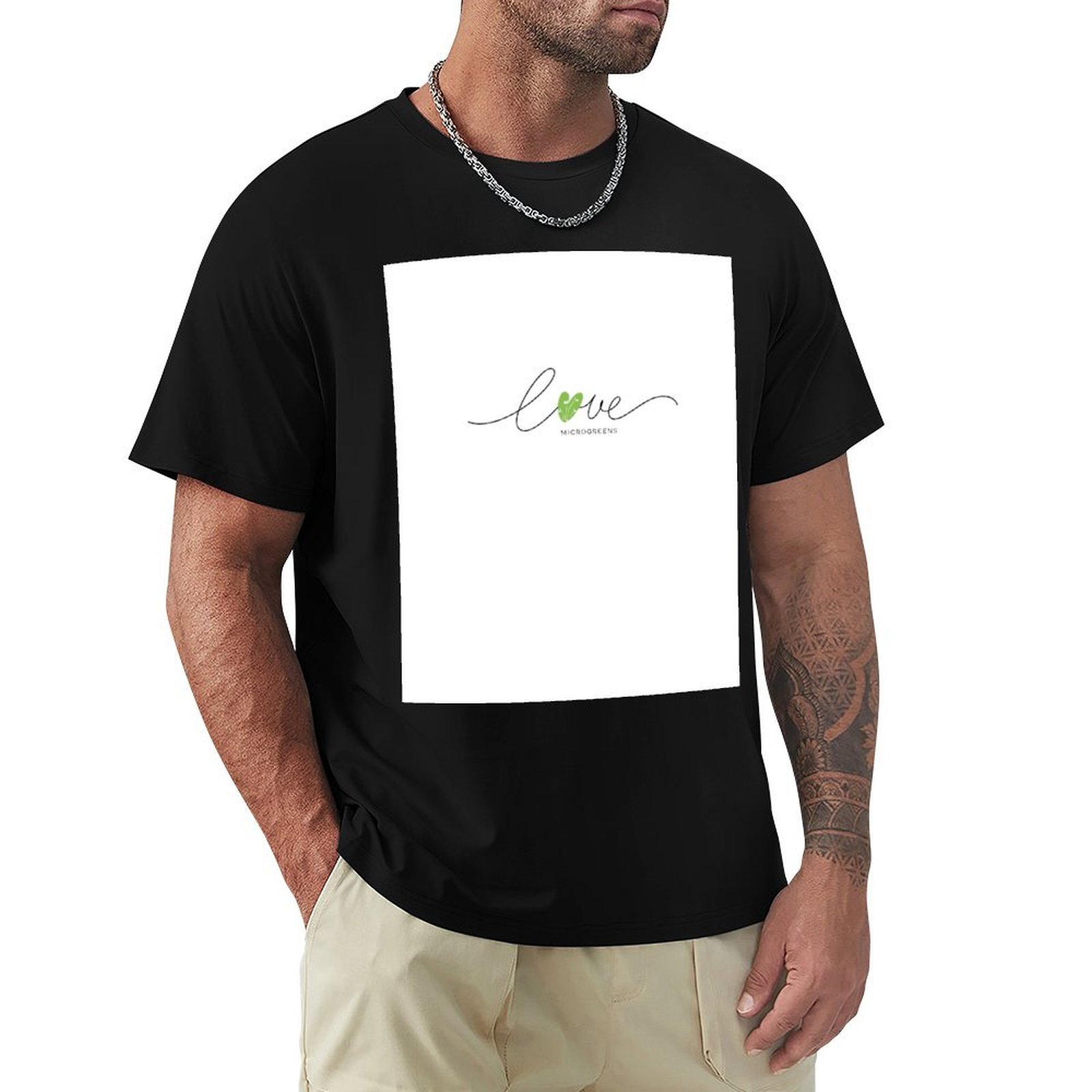 Urban Farming Gardening - เสื้อยืดสำหรับผู้ชาย: ไมโครกรีนส์ เกษตรกรรมในเมือง ปลูกสมุนไพร ไมโครฟาร์มมิ่ง เกษตรกร