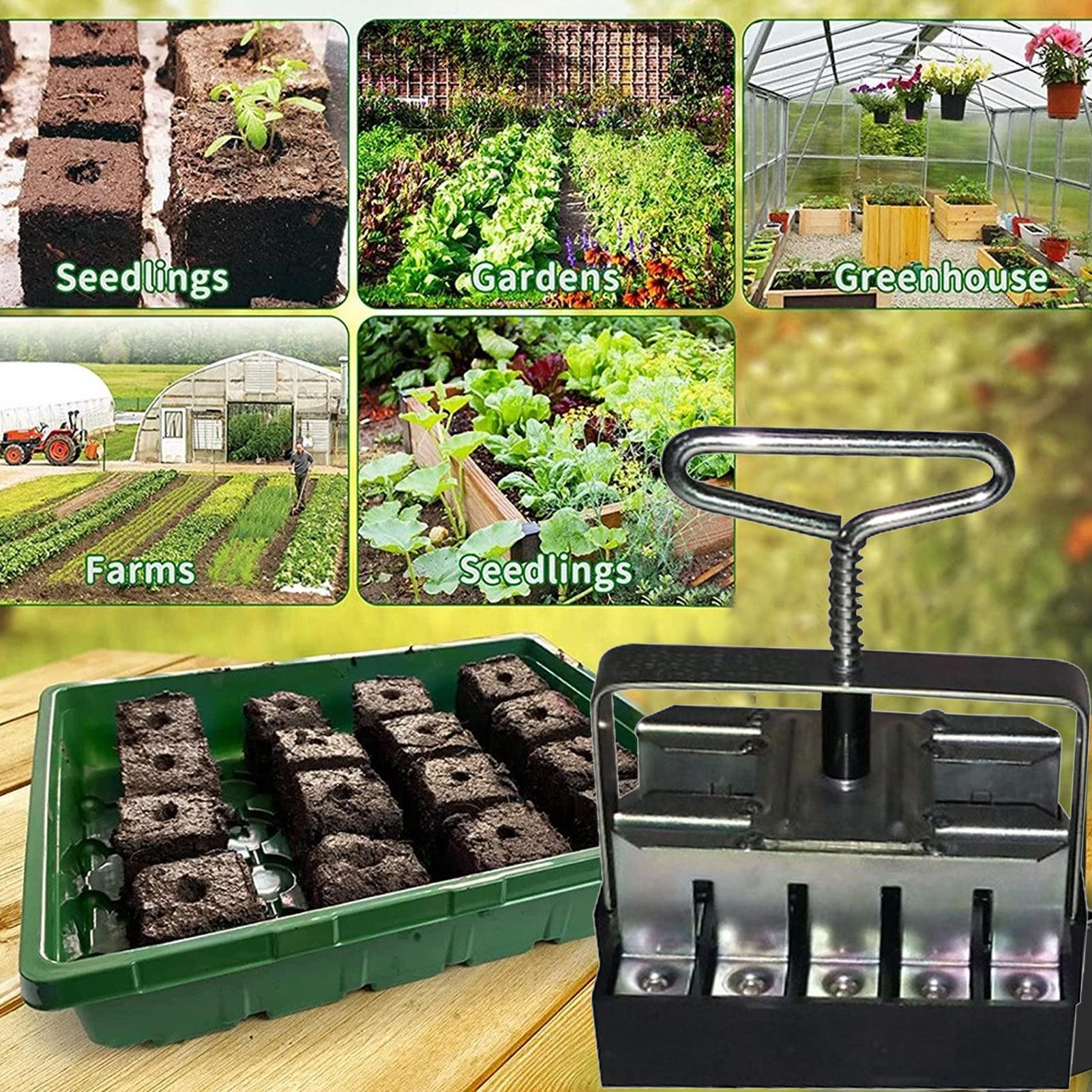 เครื่องมือบล็อกดินแบบ 20 ช่อง  - Urban Farming Gardening บทวิจารณ์และราคา